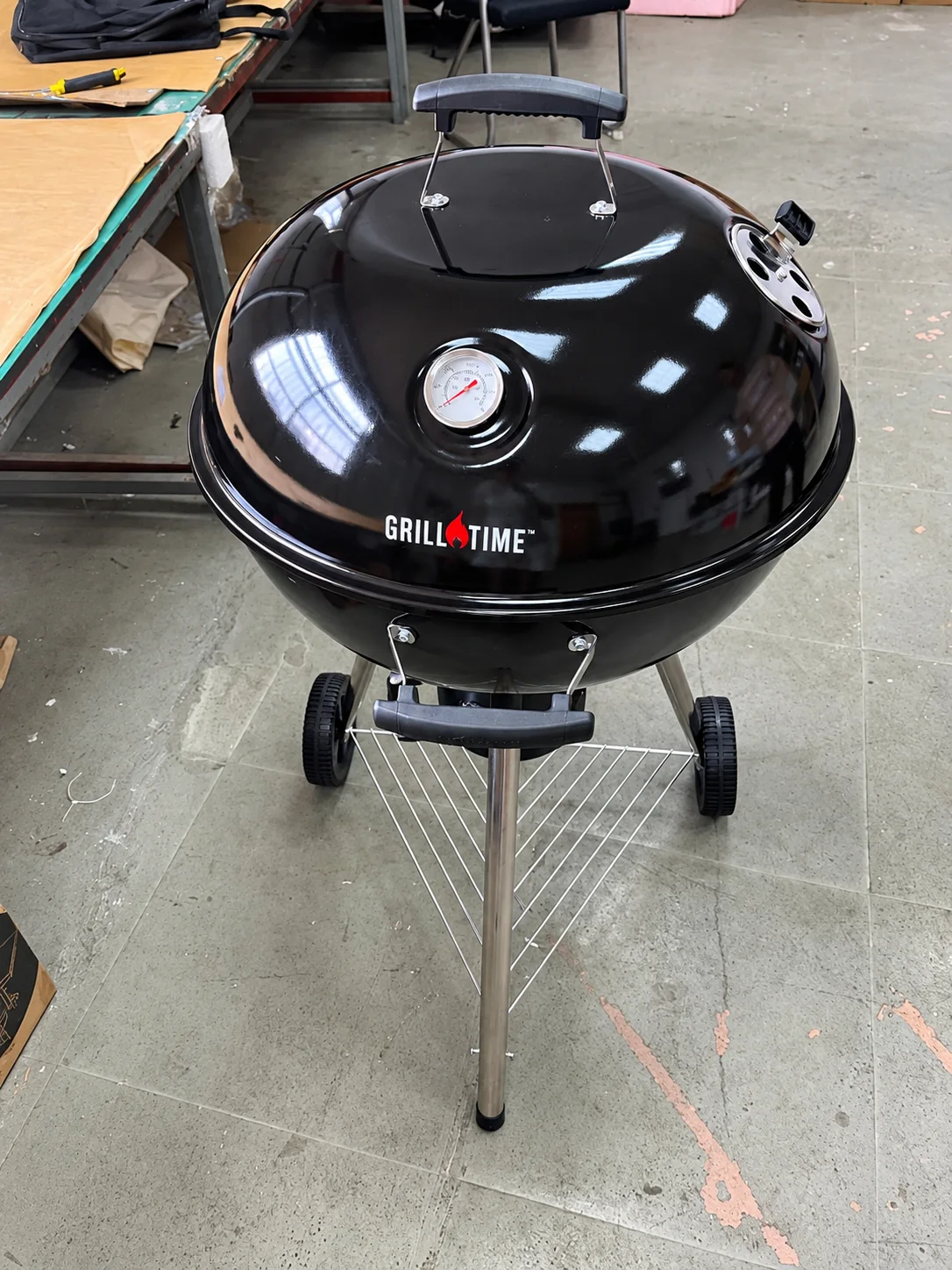 AI enhanced charcoal grill visual based on client supplied custom order imagery