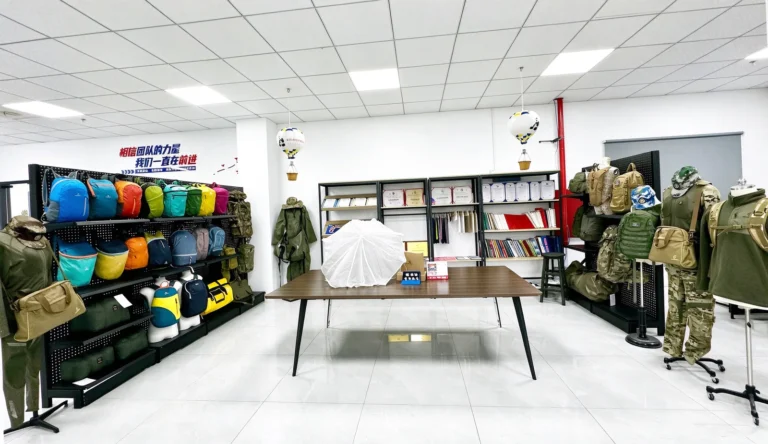 Sample showroom supplied in Omega company materials